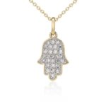 Hamssa Full Diamond Pendant