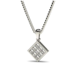 Princess Cut Square Pendant