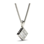 Princess Cut Square Pendant