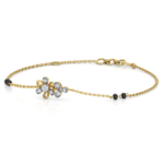 Flower Yellow Gold Diamond Bracelet