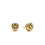 Full Blaze Yellow Gold Diamond Stud Earring