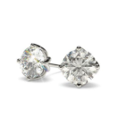 Mesina White Gold Solitaire Diamond Earring