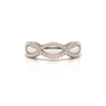 Parma White & Rose Gold Promise Ring