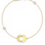 Yellow Gold Pearl Bracelet