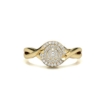 Pisa Yellow Gold Promise Ring