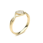 Como Yellow Gold Promise Ring