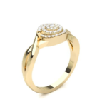 Pisa Yellow Gold Promise Ring