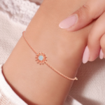 Sun Rose Gold with Diamond Bracelet