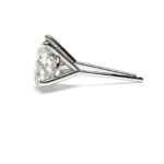 Trento White Gold Stud Solitaire Diamond Earring