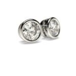 Treviso White Gold Stud Solitaire Diamond Earring