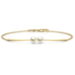 Yellow Gold Pearl Bracelet