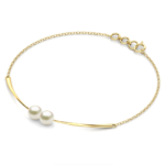 Yellow Gold Pearl Bracelet