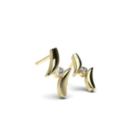 Yellow Gold Diamond Stud Earring