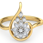 Aroma Drop Yellow Gold Diamond Ring