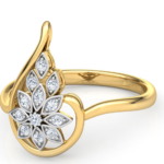 Aroma Drop Yellow Gold Diamond Ring