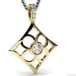 Arrow Yellow Gold 18k Diamond Pendant