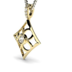 Arrow Yellow Gold 18k Diamond Pendant