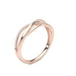 Como Rose Gold Band Diamond Ring