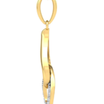 Double Jam Yellow Gold 18k Diamond Pendant