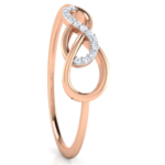 Duo Infinity 18k Rose Gold Diamond Ring