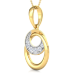 Hoop Yellow Gold 18k Diamond Pendant