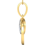 Hoop Yellow Gold 18k Diamond Pendant