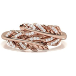 Leaves Rose Gold 18k Diamond Ring