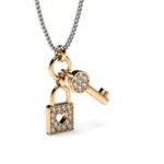 Lucky Charm Rose Gold 18k Diamond Pendant