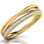 Mona Twist 18k Yellow Gold Diamond Ring