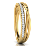 Mona Twist 18k Yellow Gold Diamond Ring