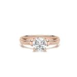 Solitaire Rose Gold Diamond Ring