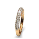 Pave Rose Gold Diamond Ring