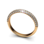 Pave Rose Gold Diamond Ring