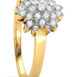 Peacock 18K Yellow Gold Diamond Ring