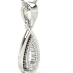 Pear Drop White Gold 18k Diamond Pendant