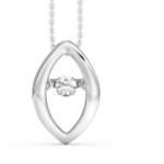 Polar White Gold Necklace 18k with Diamond Pendant