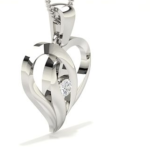 Precious Heart White Gold 18k Diamond Pendant