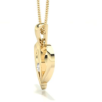 Precious Heart Yellow Gold 18k Diamond Pendant