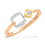 Roxy 18k Tri-color Gold Diamond Ring