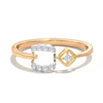 Roxy 18k Tri-color Gold Diamond Ring