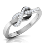 Sheen Infinity 18k White Gold Diamond Ring