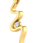 Snake Type Yellow Gold 18k Diamond Pendant