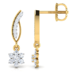 Star Stud Yellow Gold Diamond Earring