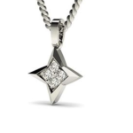 Star Stud White Gold 18k Diamond Pendant