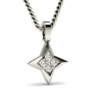 Star Stud White Gold 18k Diamond Pendant