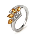 Golden Citrine 925 Ring