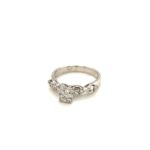 Round Shape White Gold 18K Diamond Ring