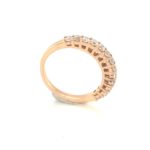 RDD000214001 Half Eternity Rose Gold 18K Diamond Ring