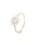 FLWRG02 Rositas White Gold 18k Diamond Ring