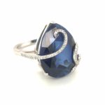 RBKW40758 Blue Sapphire Diamond Ring